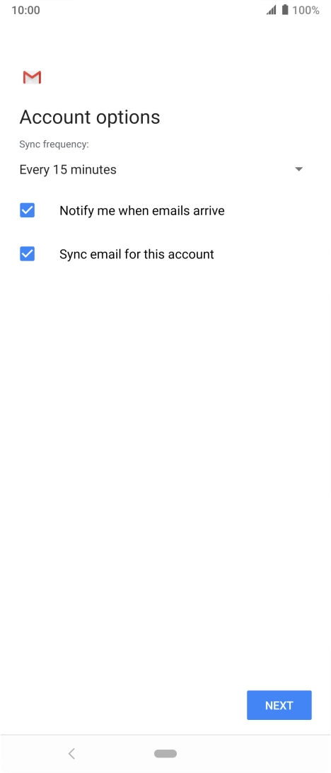 Press the drop down list below 
