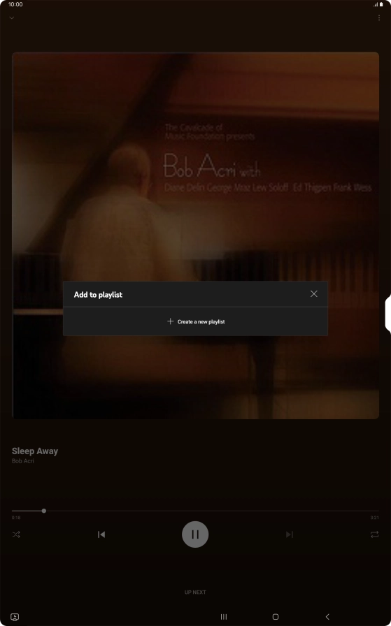 Press Create a new playlist.