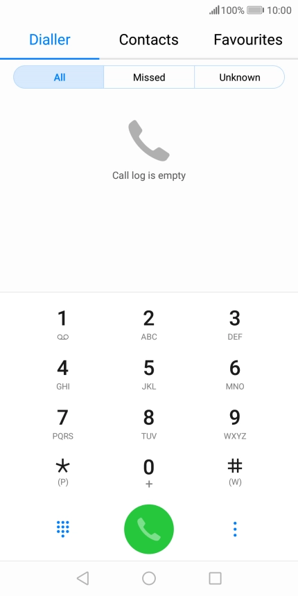 Press the menu icon.