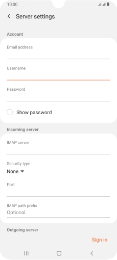 Press the field below 
