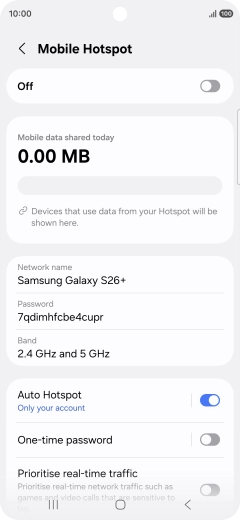 Press Network name.