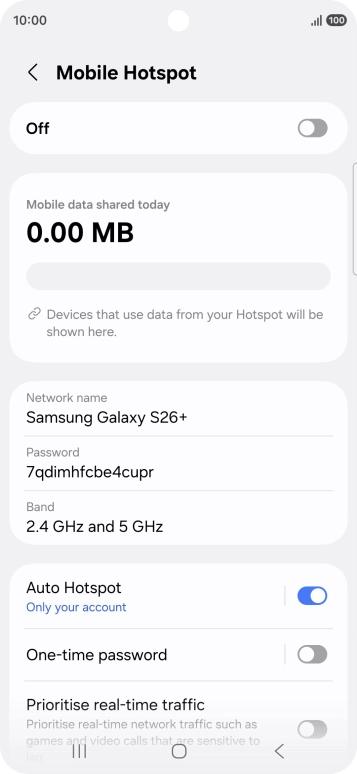 Press Network name.