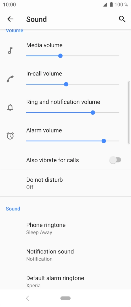 Press the Home key to return to the home screen.