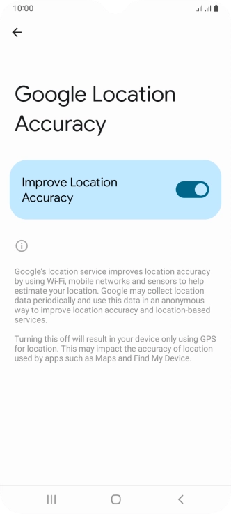 If you press the indicator next to 