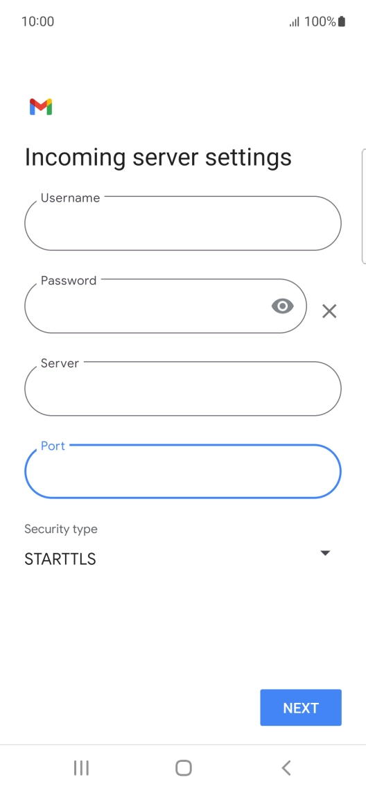 Press the drop down list below 
