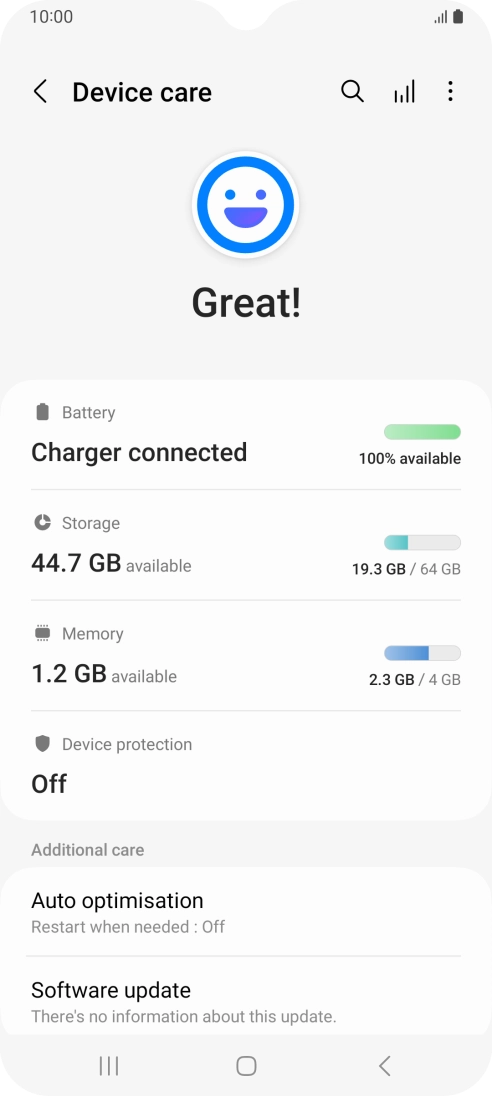 Press Battery.