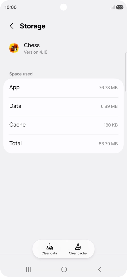 Press Clear cache.