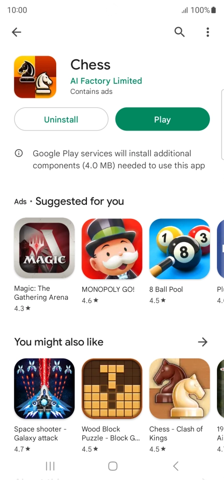 Press the Home key to return to the home screen.