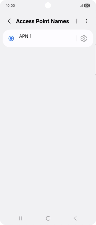Press the add icon.
