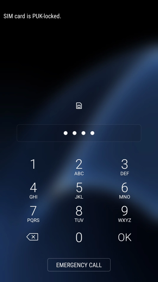 If you're asked to key in your PIN, do so and press OK. The default PIN is 1111.