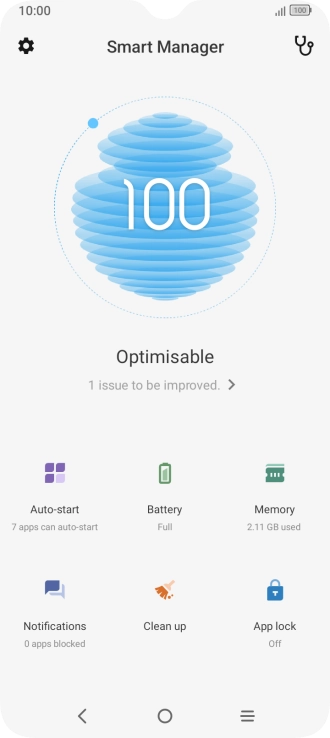 Press Battery.