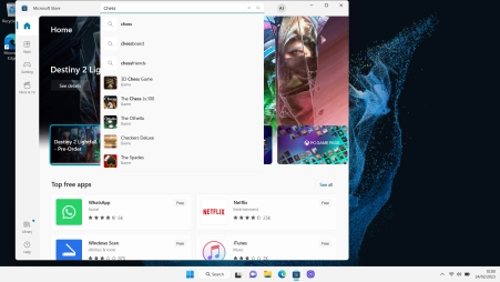 Key in the name or subject of the required app and click the search icon.