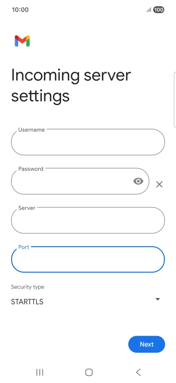 Press the drop down list below 