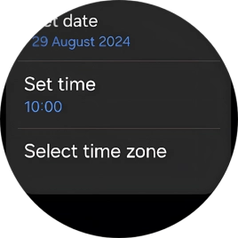 Press Set time.