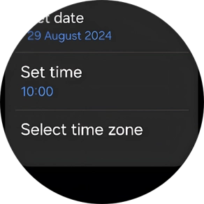 Press Set time.
