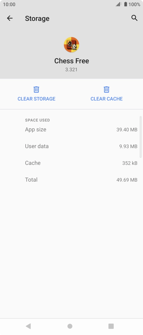 Press CLEAR CACHE.