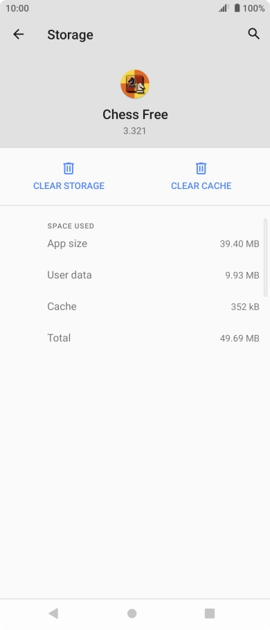 Press CLEAR CACHE.