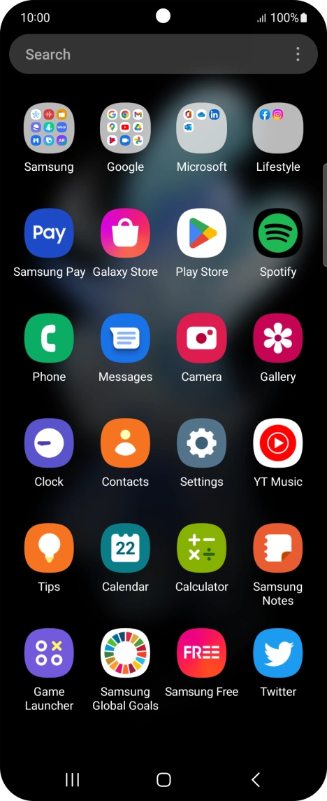 Press Samsung.