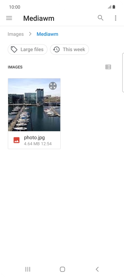 Press the required file.