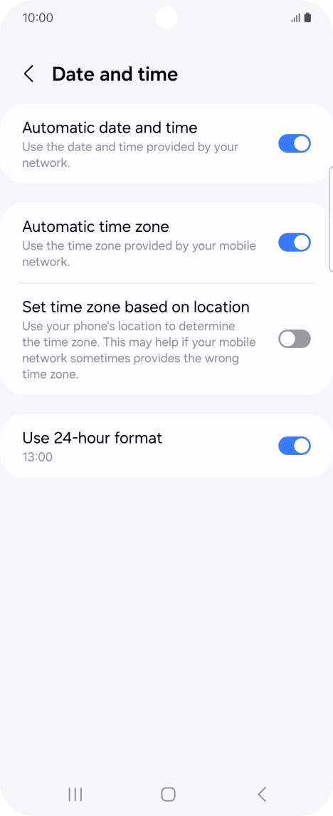 Press the Home key to return to the home screen.