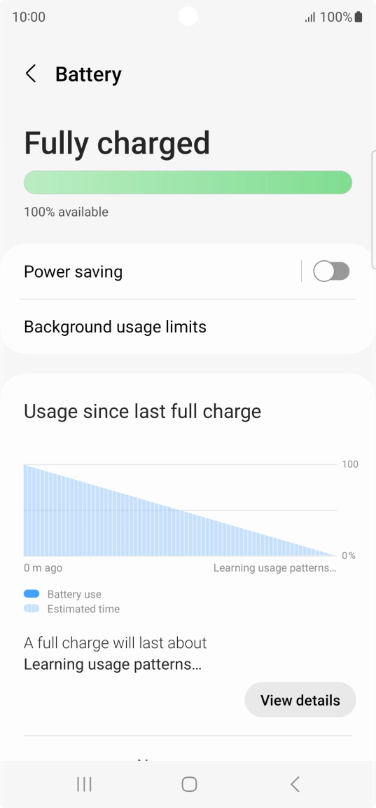 Press Power saving.