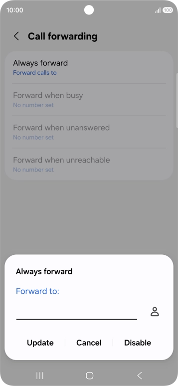 Press Disable.