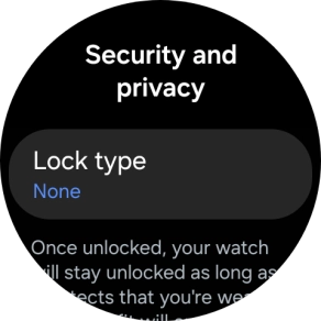 Press Lock type.