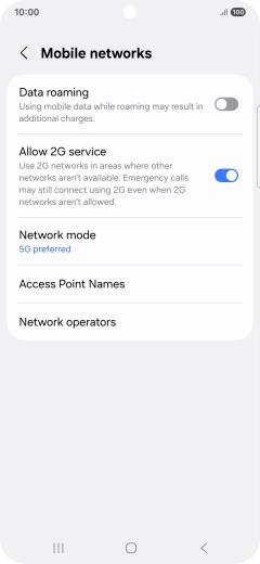 Press Access Point Names.