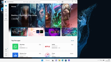 Click the search field.