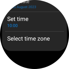 Press Set time.