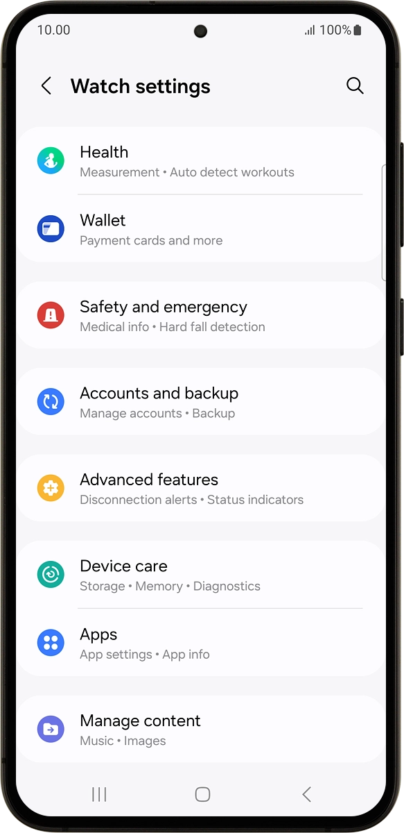 On your phone: Press Manage content.
