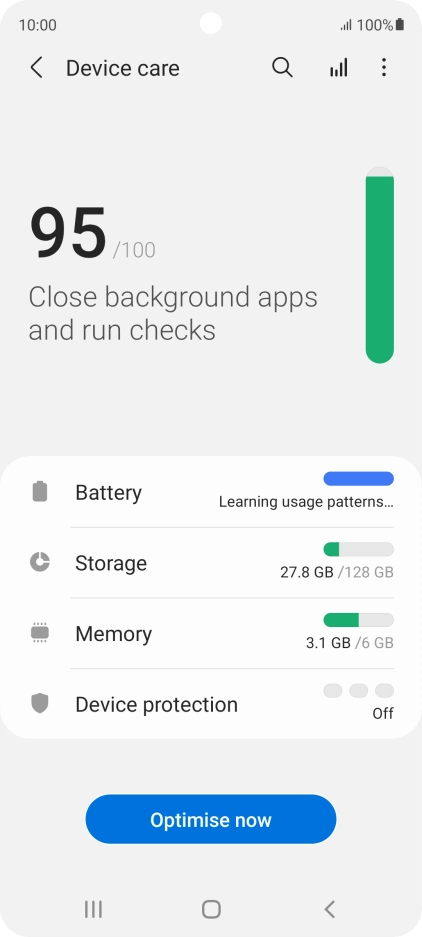 Press Battery.