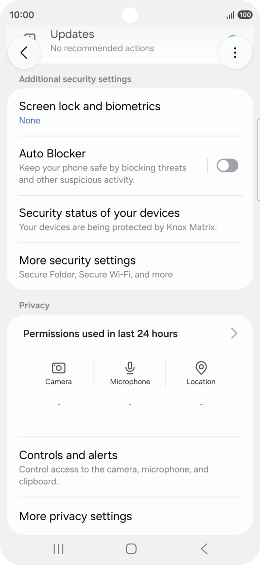 Press the Home key to return to the home screen.