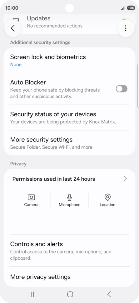 Press the Home key to return to the home screen.