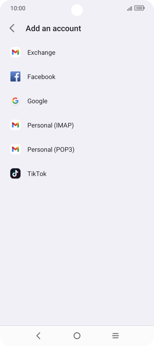 Press Google.