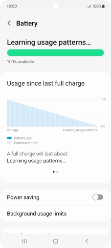 Press Power saving.