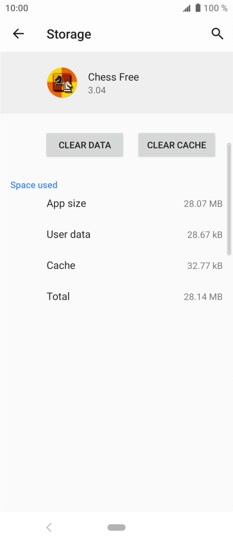 Press CLEAR CACHE.