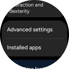 Press Advanced settings and follow the instructions on the screen to select the required settings.