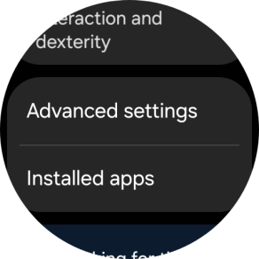 Press Advanced settings and follow the instructions on the screen to select the required settings.