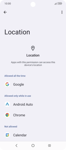 Press the required app.