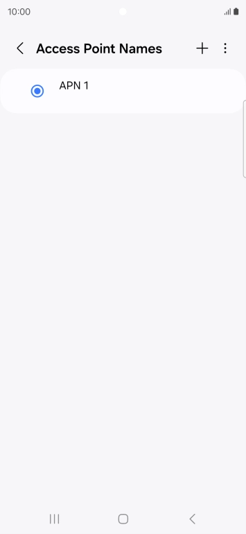 Press the add icon.
