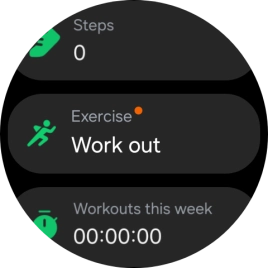 Press Work out.