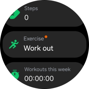 Press Work out.