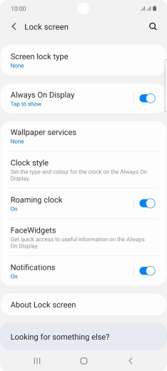 Press the Home key to return to the home screen.