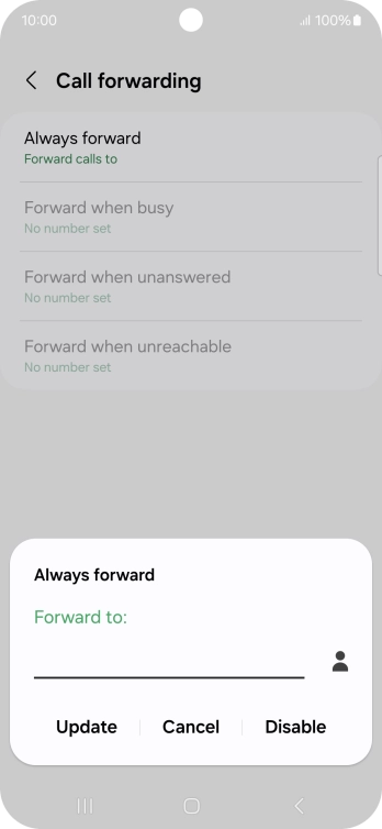 Press Disable.