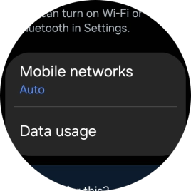 Press Data usage.