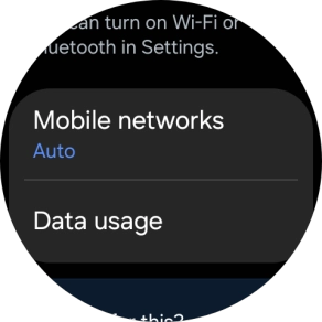 Press Data usage.