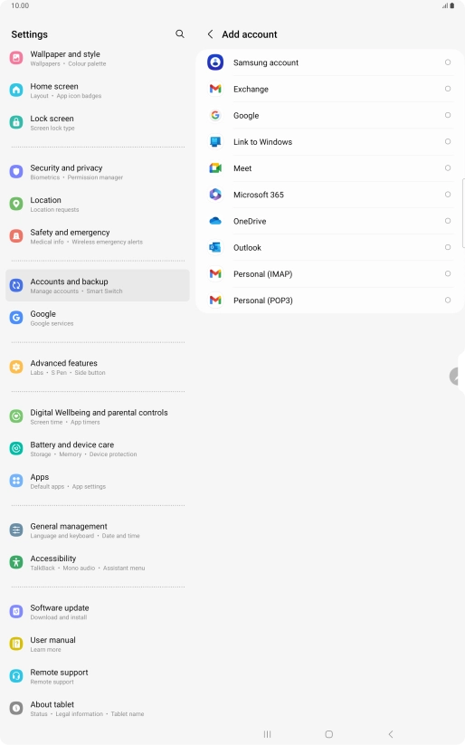 Press Google.