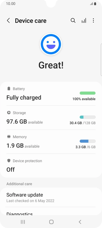 Press Battery.