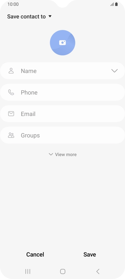 Press the address book drop down list.